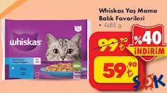 WHİSKAS YAŞ MAMA BALIK FAVORİLERİ 4X85 G WHİSKAS YAŞ MAMA BALIK FAVORİLERİ 4X85 G
